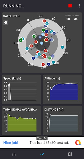 GPS Status & Track Screen 3