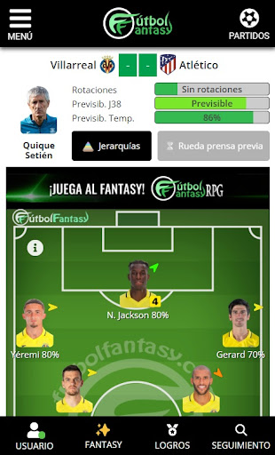 FútbolFantasy Screen 2