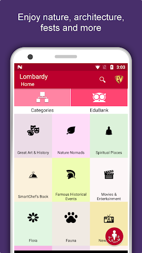 Android application Lombardy Travel & Explore, Off screenshort