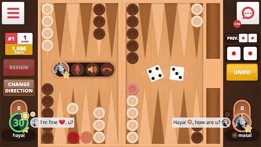 Android application Backgammon Online screenshort