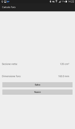 Calcolo foro Screen 3
