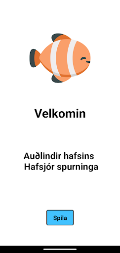 Android application Hafsjór Spurninga screenshort