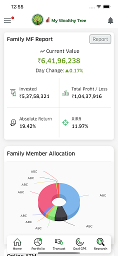 Android application My Wealthy Tree screenshort