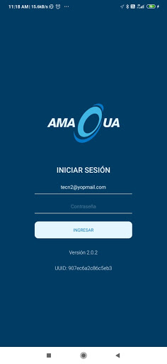 Android application Amagua (CheckOp) screenshort
