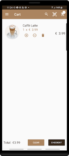 MSPCoffeApp Screen 2