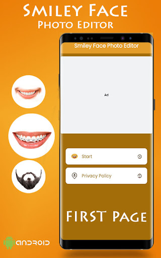 Android application Smiley Face Photo Editor screenshort