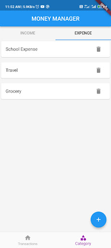 Expence Manager Screen 2