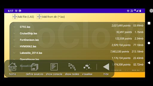 PoCloVis Screen 2