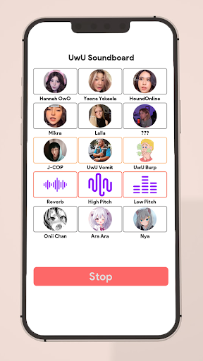 Android application UwU Soundboard - 15+ sounds screenshort