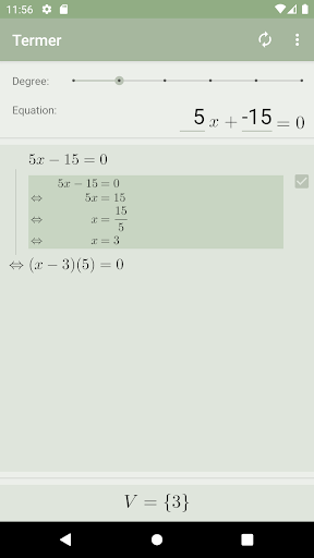 Android application Termer Mathematics screenshort