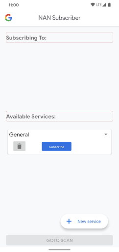 WifiNanScan App Screen 2