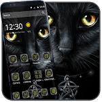 Cover Image of ダウンロード Scary Evil Black Cat Theme 1.1.3 APK