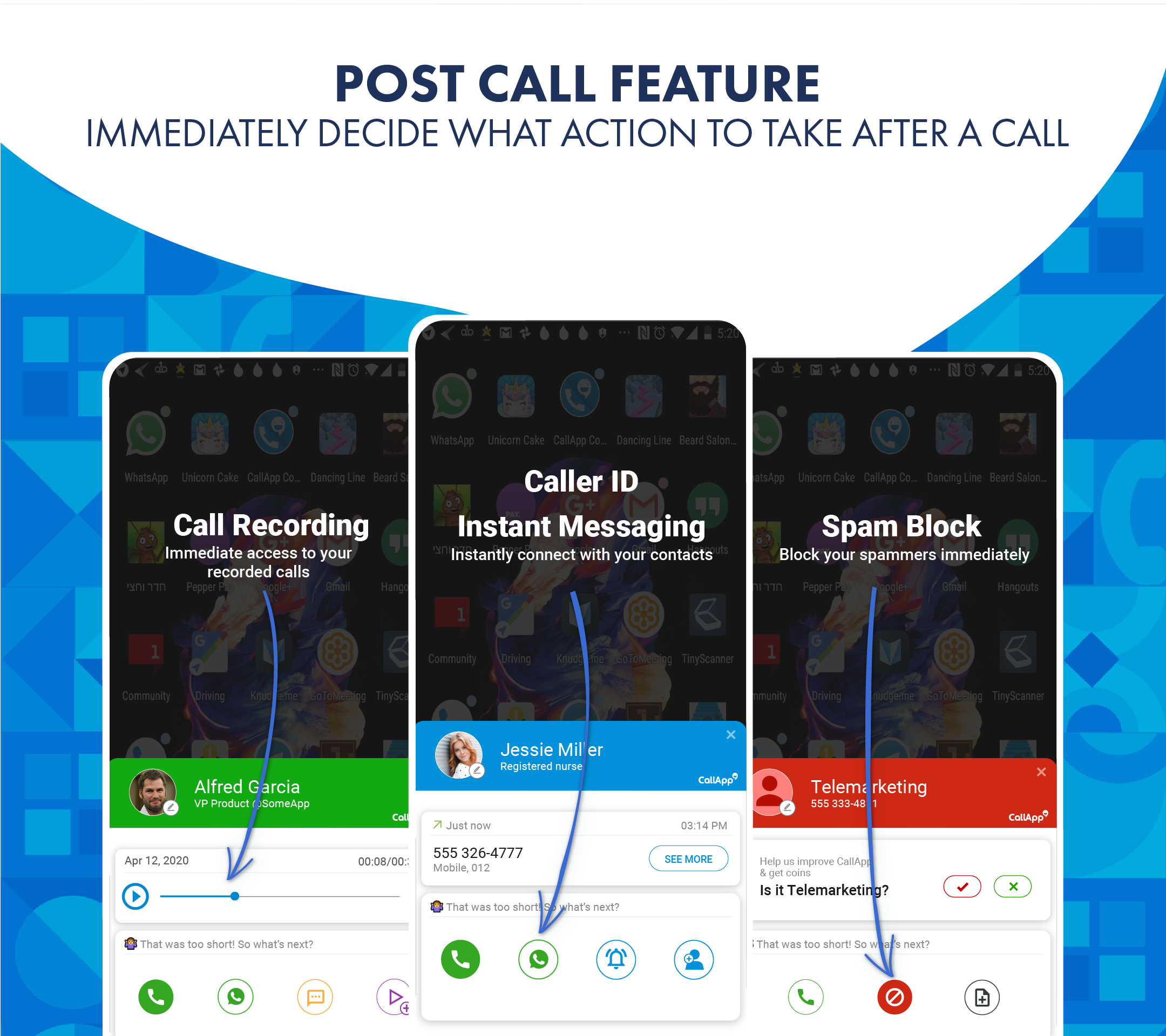 Android application CallApp: Caller ID & Recording screenshort