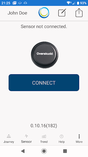 Android application Overskudd screenshort