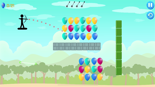Stickman Archer : Balloon Pop Screen 2