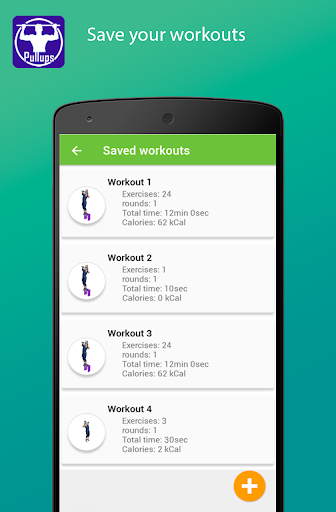 Screenshot of Pullups my workout