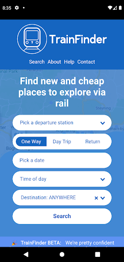 TrainFinder - get cheap trains Screen 3