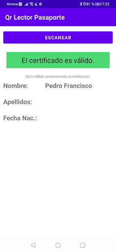 Qr Lector Pasaporte Screen 2