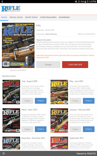 Android application Rifle screenshort