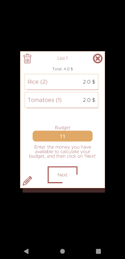 Encesta Grocery List App for