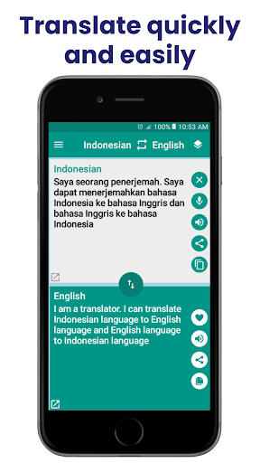 Android application Indonesian-English Translator screenshort