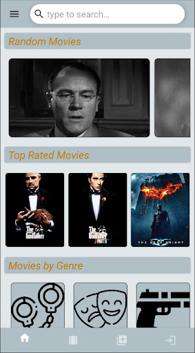 Android application Review on top 250 imdb movies screenshort