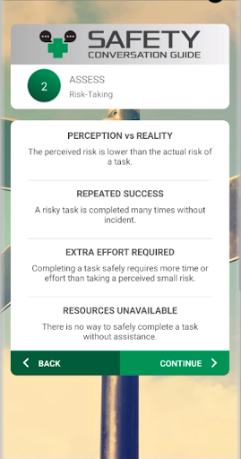Safety Conversation Guide Screen 2