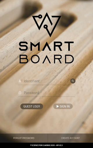 Android application SmartBoard Climbing screenshort