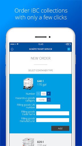 Android application Schütz Ticket Service screenshort