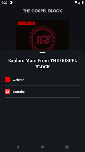 THE GOSPEL BLOCK RADIO STATION Screen 3