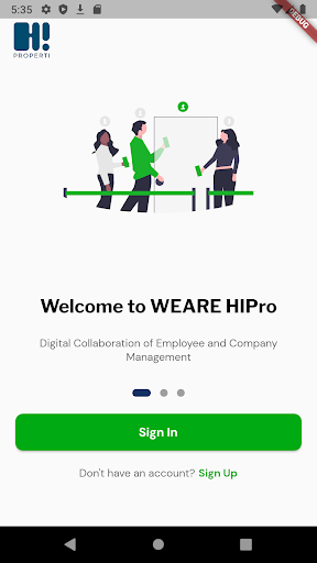 Android application HIPRO Mobile screenshort