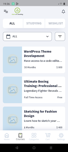Alpha E-learning Screen 3