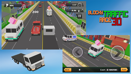 Blocky Traffic Racer Master 3D