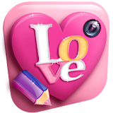 Love Text on Picture Editor icon