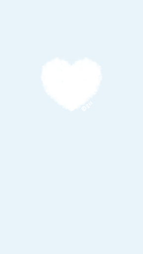 Android application 카카오톡 테마 - 몽글 화이트 하트 구름 테마 screenshort