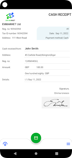 ContaGo - Invoice & Receipt Screen 3