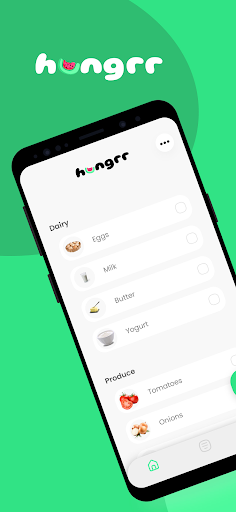 Android application hungrr- Recipe & Grocery Lists screenshort