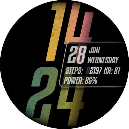 69D Color Me   watch face