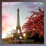 Lock screen Wallpaper: Eiffel icon