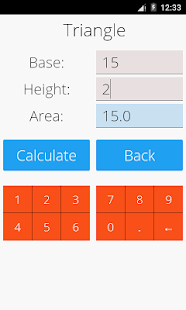 Area and Volume Calculator Screenshot