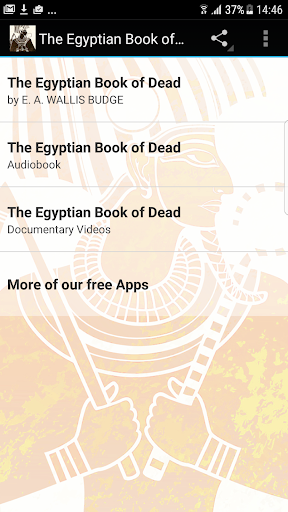 Android application The Egyptian Book of Dead screenshort