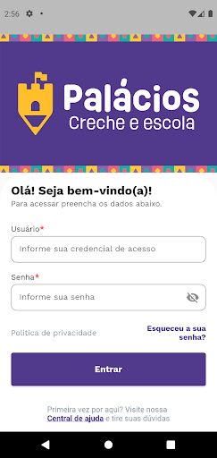 Android application Creche Escola Palácios screenshort
