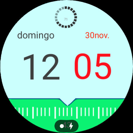 Digital Modern Clock Animated Screen 3