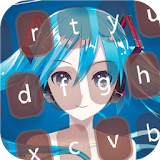 Keyboard theme for Hatsune Miku fans icon