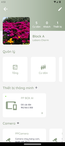 Android application Eleface: Thang máy thông minh screenshort