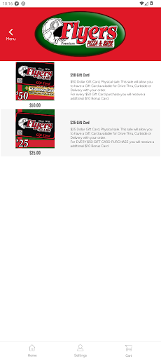 Screenshot of Flyers Pizza