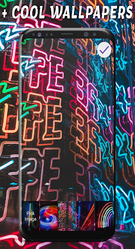 Neon Lamp Passcode Lock Screen Screen 3