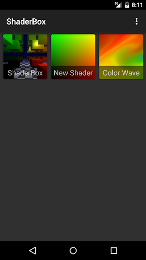 Android application ShaderBox screenshort