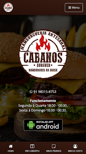 Android application Cabanos Burger screenshort