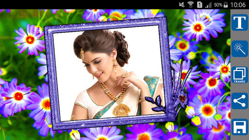 Android application Flowers Photo Frames screenshort